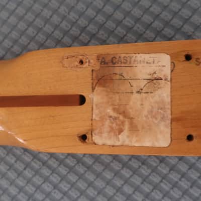 Vintage 1980s 1982 Fender USA Guitar Neck Stratocaster Natural 4-Bolt F-Series CBS Dan Smith Project Neck No Frets Poor Shape 1981 1983 1984 image 8