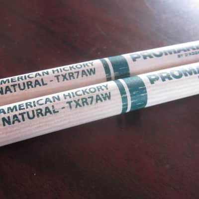 Pro-Mark "The Natural" Classic Natural 7A TXR7AW - American Hickory Drumsticks 1 Pair image 2