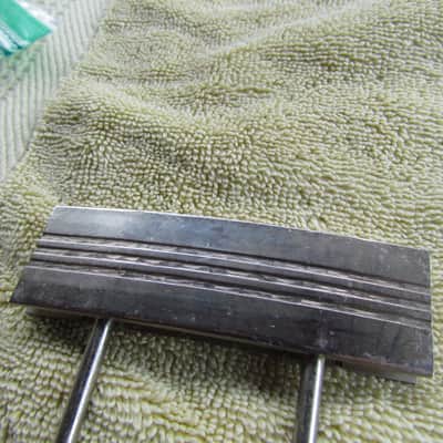 VintageTrapeze Tailpiece Fits Gibson Gretsch & Many Others Made In Japan HEAVY Cool Vintage Trapeze Tailpiece image 5