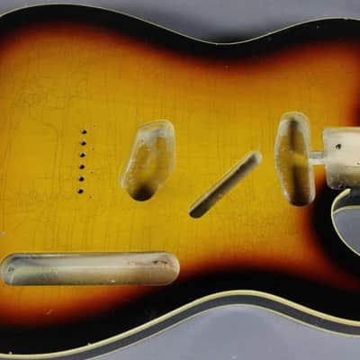 MJT Official Custom Order Vintage Aged Nitro Double Bound Guitar Body by Mark Jenny VTT Sunburst image 4
