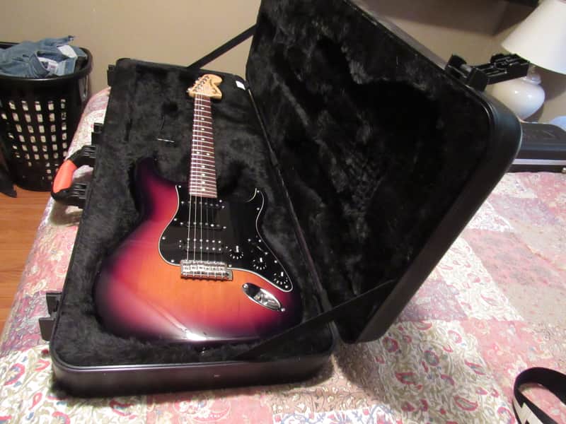 Fender Stratocaster AM SPEC STRAT HSS RW 3TSB 2013 - Tobacco Sunburst image 1