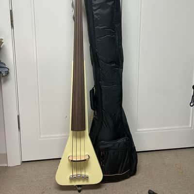 Warwick Rockbass Triumph Lite Electric Upright Bass Guitar - Solid Creme White High Polish image 1