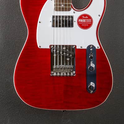 Squier Affinity Series Telecaster FMT SH - Crimson Red Transparent w/Indian Laurel image 2