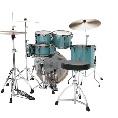Tama IP50H6WBN-SLM Imperialstar Drum Set 5 pcs - Sky Blue Mist/Chrome HW + MEINL Cymbals HCS Cymbal Kit/Stage Master Dou image 6