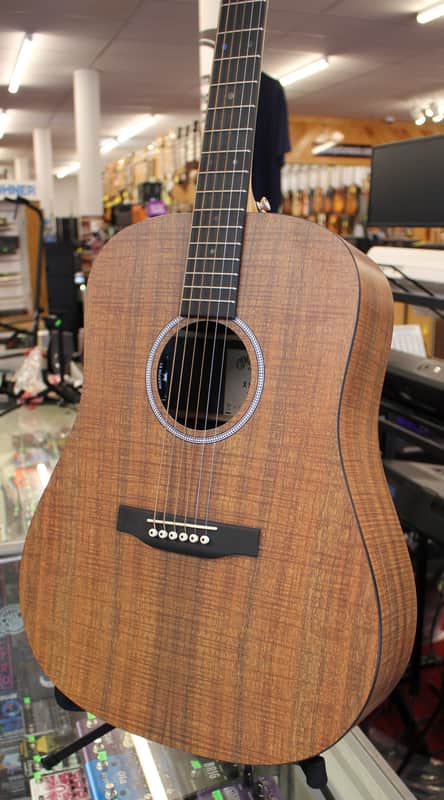 Martin X-Series DX-1E Koa Dreadnought Acoustic Electric Guitar Natural w/Soft Case image 1