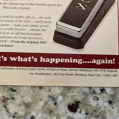 Vox Guitar Catalog Wah Amp 90's image 5