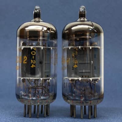 Amperex 12AU7 ECC82 • 1970 • 100% MATCHED & BALANCED Gm & mA Pair • Strong NOS • Orange Globe • Philips, Heerlen ΔOB2 MATCHED CODES • Amplitrex AT-1000 Digitally Tested • Quite Very Low Noise • A-03-04 image 11