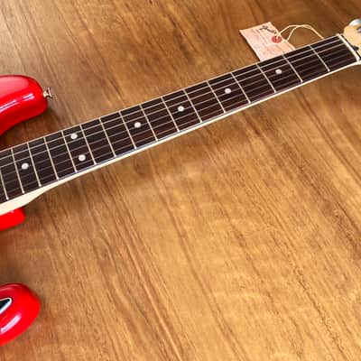 Rare Vintage 1993 MIJ Fender Squier Stratocaster Candy Apple Red Guitar! image 6