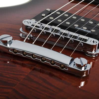 Schecter Solo-II Supreme Cat's Eye Black Burst image 12