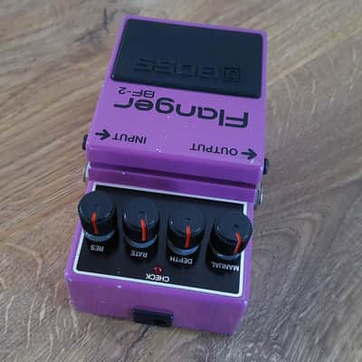 Boss BF-2 Flanger (Black Label) 1983 Vintage MIJ - Purple image 3