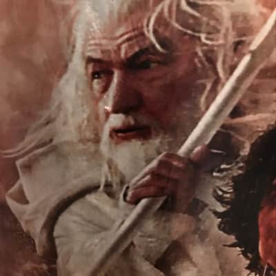 ARTISTIC LORD OF THE RINGS HAND DRUM BY COYOTE ARTS BY TRACY JON POWELL OF UTAH image 3