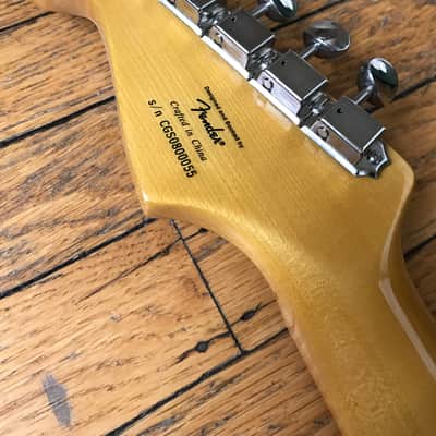 Squier Classic Vibe 50s Strat Olympic White & Gold Mint FREE SHIP image 7