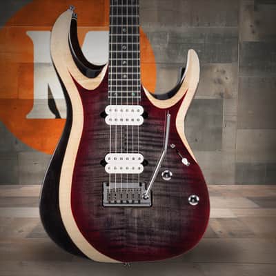 Cort X Series Duality II Double Cutaway Electric Guitar - Lava Burst image 1