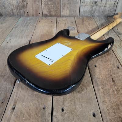 Fender 1955 Stratocaster Sunburst One-Piece Ash Body Excellent image 18