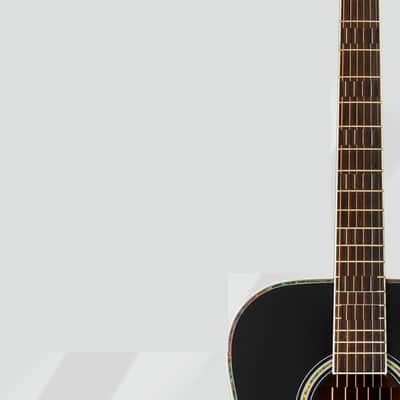 Acoustic Guitars Full Size, 4/4 Folk Guitar for Beginners Adults, Acoustic Steel-string Guitar Black (41 Inches） image 3
