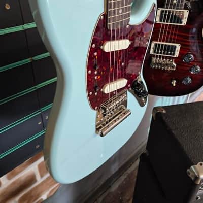 Squier Classic Vibe '60s Mustang Sonic Blue 2025 Electric Guitar image 3