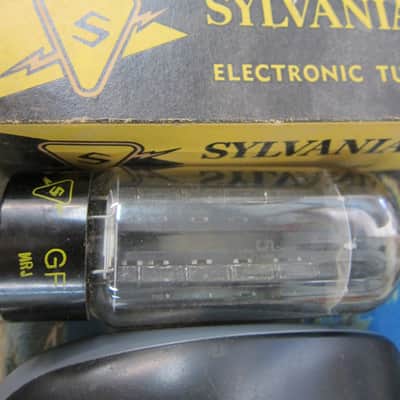 NOS Vintage Sylvania 5U4 Rectifier Tubes, Longest Black Plates D Getter, Box, 1960s, USA, Ex Performance, NEW 1960s image 2