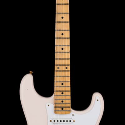 Fender Custom Shop Limited Edition 1954 Hardtail Stratocaster Journeyman Relic - Super Faded Aged Shell Pink #0339 image 5