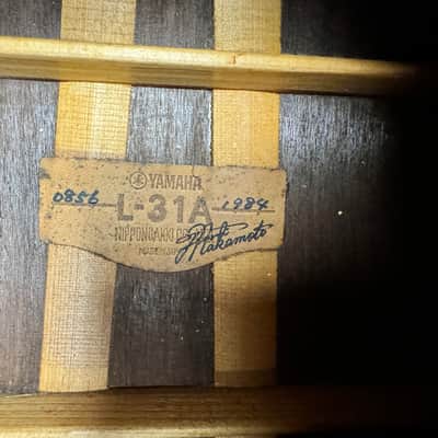 Yamaha L-31A Late Model All Solid Woods *JACARANDA* 1984 image 24