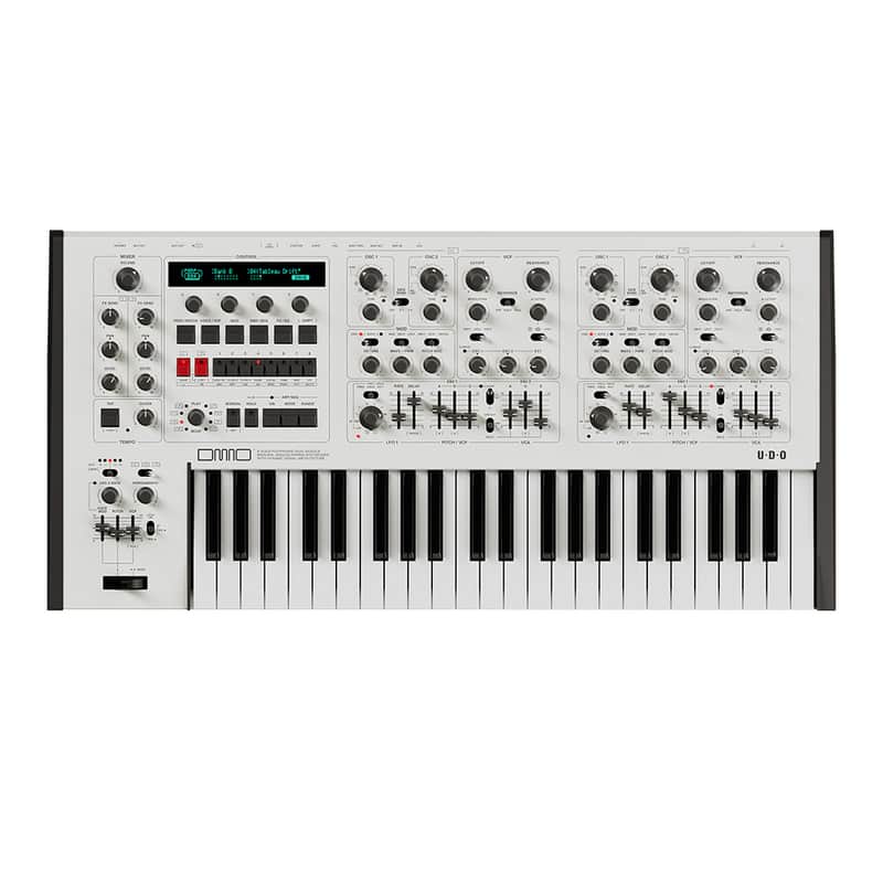 UDO DMNO 8-Voice Polyphonic Dual Module Binaural Analog Hybrid Synthesizer White Edition Pre-Order image 1