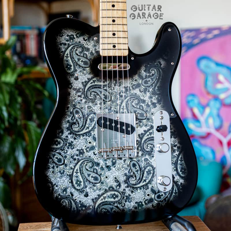 2025 Fender Japan Telecaster Limited Edition Black Paisley - USA-spec wiring - stunning MIJ!