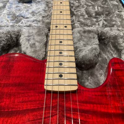 Warmoth Super tele Transparent red image 4