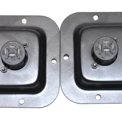 (2) Two METAL Jack Plates w/ Genuine Neutrik NL4MPXX Dual SpeakON for Speakers image 2