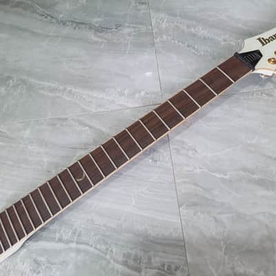 LOADED Ibanez Neck JBM10FX - Pearl White Matte w/ Magnum GOLD image 5