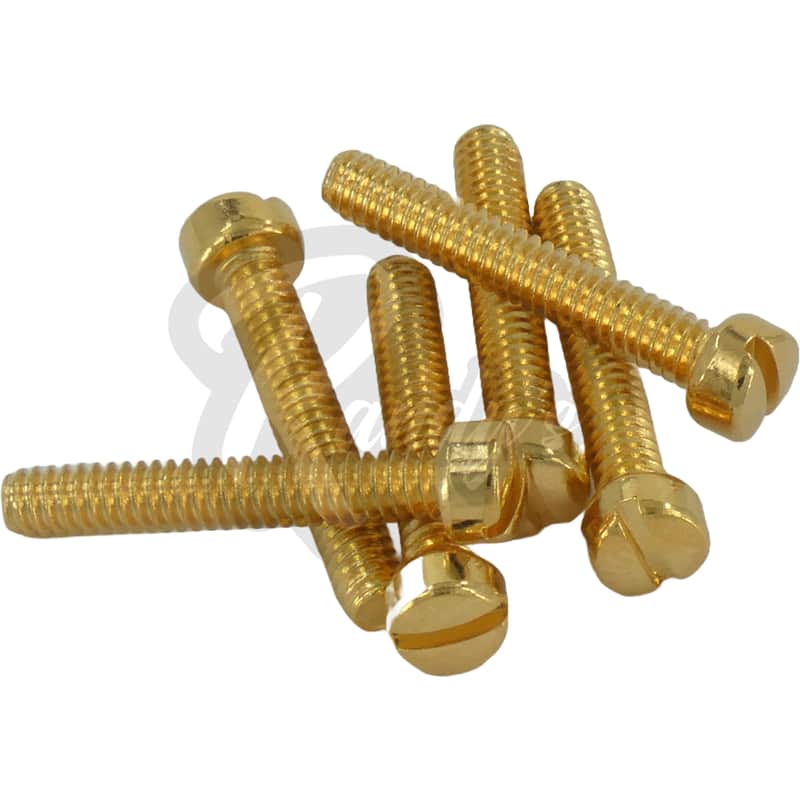 Advanced Plating 1939G Historic PAF Fillister Humbucker Pickup Pole Screws - Fits Gibson®-Gold image 1