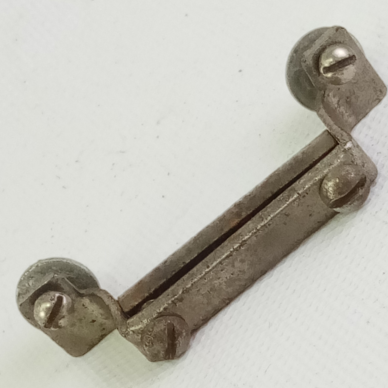Leedy/Ludwig 1 7/8"Snare Drum Butt Plate Nickel Half-Circle Clamp-Bar Vintage20s — main photograph