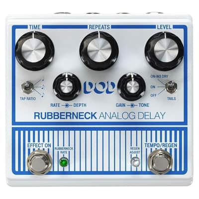 Other Guitar Delay Effects Pedal, White (DOD-RUBBERNECK-U) image 2