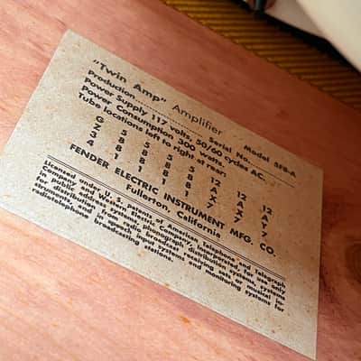 1958 - 1959 Fender Twin; vintage 5F8-A beast! image 10