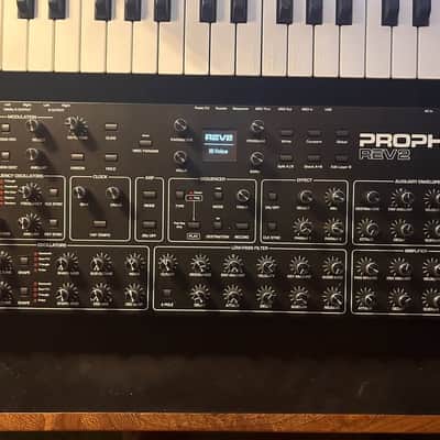 Sequential Prophet Rev2 Desktop 16-Voice Polyphonic Synthesizer 2018 - Present - Black with Wood Sides image 3
