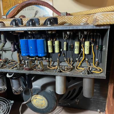 1956 Fender Deluxe 5E3 15w 1x12” Tube Amp (VIDEO! Bill Carruth Repairs, Ready to Go!) image 11