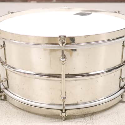 Ludwig Pioneer 6.5X14" NOB 2pc 6 Lug Snare Drum Vintage 1920's image 3