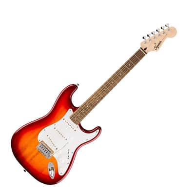 Squier Squier Sonic Stratocaster, White Pickguard - Sienna Sunburst image 1