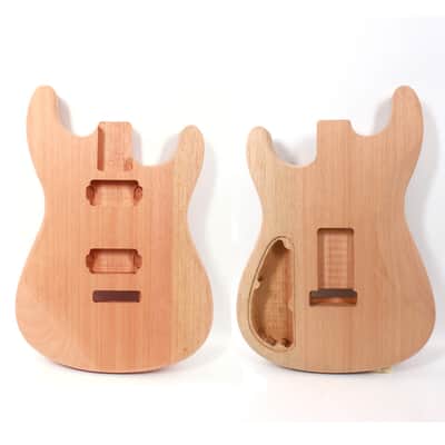 Guitar Body Mahogany Wood Unfinished Guitar DIY Humbucker Pickup image 3