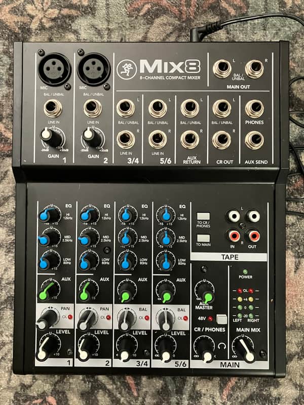 Mackie Mix8 8-Channel Compact Mixer