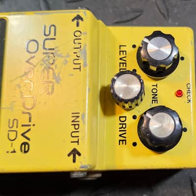 Boss SD-1 Super Overdrive Early MIT Taiwan JRC4558DD Chip ACA Converted to PSA 9vDC Spec image 3
