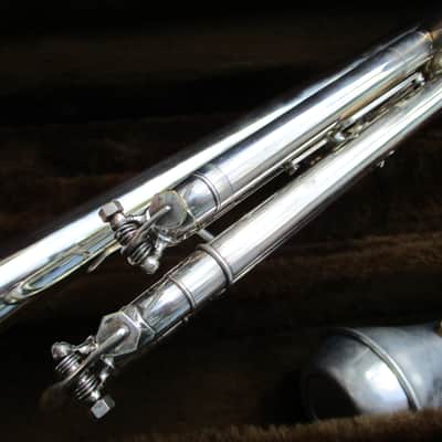 Bach 37 Bb Trumpet 1984 1st & 3rd Valve Triggers - Silver image 8