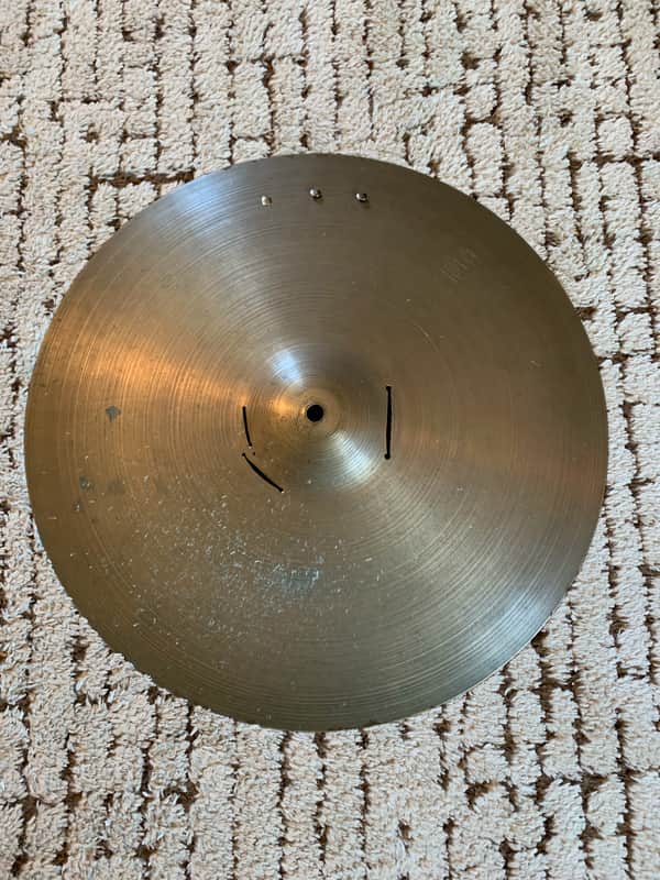 A. Zildjian 60s Stamp 18" Crash Ride - Riveted - Repaired image 1