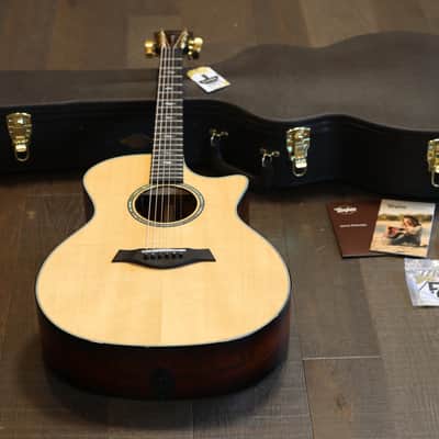 MINTY! 2019 Taylor 814ce LTD Cocobolo & Lutz Spruce Natural Acoustic Electric Cutaway Guitar w/ES2 + OHSC image 4