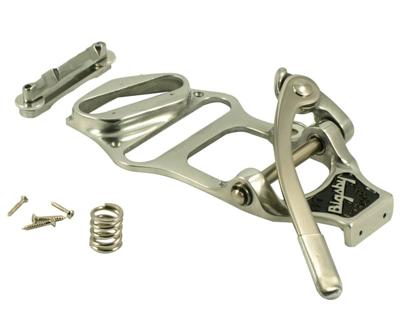 Bigsby B16 Vibrato Tailpiece & Bridge For Fender Tele - POLISHED ALUMINUM image 1