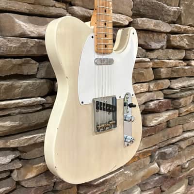 Fender Telecaster 1955 - Blonde "White Guard" w/ Original Tweed Case image 4
