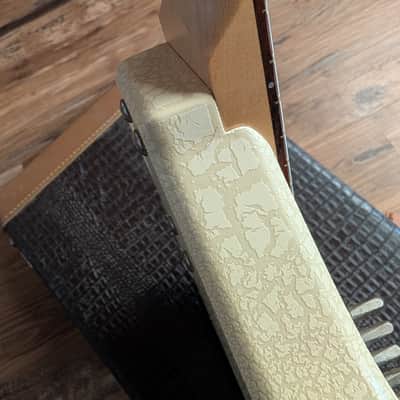 Jerry Jones Electric Sitar Guitar Harder To Find Gator White Crackle W/OHSC CLEAN! USA image 19