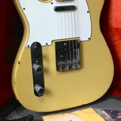 LEFTY! Vintage 1968 Fender Telecaster Guitar Maple Cap Neck Blonde Nitro Light Swamp Ash Solid Body 7 lb HSC Rare image 3
