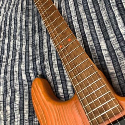 Luxxtone El Machete 2015 Orange Texture w/ Roasted Birdseye Neck image 3