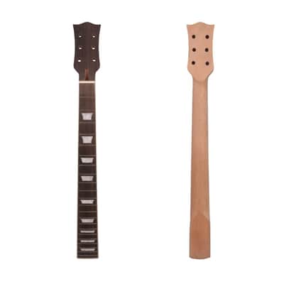 Guitar Neck 22fret 24.75in Mahogany Rosewood Fretboard trapezoid Inlay Bolt On image 1