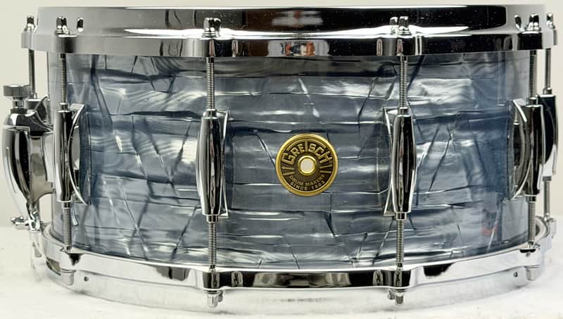 Gretsch 6.5x14" USA Custom Snare Drum - Sky Blue Pearl image 1