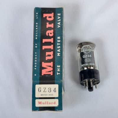 Mullard GZ34 / 5AR4 NOS Rectifier Tube – Made in England – Tests Strong image 1